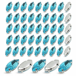 &Otilde;mbluskristallid "hobuse silm", 8x4mm, 50 tk.