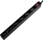 Logilink toitejuhe 6 pistikupesa 1,5m must 3500w