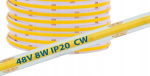 Cob Led riba 48v 8w/m, 480 Led/m, k&uuml;lm valge, 1m