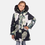 T&uuml;drukute parka VIVIAN 2, roheline mustriga