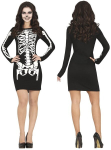 Skeleti kost&uuml;&uuml;m Halloweeni pallile S, S