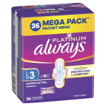 Always Platinum Super Extra Size 3 h&uuml;gieenisidemed tiibadega, 36 tk.