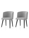 2-osaline s&ouml;&ouml;gitoolide komplekt Soft - 4101, must/hall, Tool, pehme - 4101 V2, 57x81x57 cm, p&ouml;&ouml;k