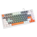 M&auml;ngurite klaviatuur - SAVIO - ASTRAL Valge - 82 klahvi - Outemu White Jade (magnetiline) - RGB programmeeritav