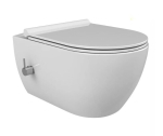 CeraStyle BELLA Tornado WC-pott koos bideega ja sooja/k&uuml;lma vee segistiga + Slim Soft Close istmekate