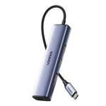 Kahjustatud pakendiga toode. Ugreen CM475 adapter USB-C jaotur kuni 3x USB 3.0, RJ45