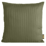Puuvillasatiinist padjakate 40x40 cm oliivroheline satiintriipudega &ndash; VERA