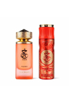 Komplekt Paris Corner Khair Fusion naistele: l&otilde;hnavesi EDP, 100 ml + pihustatav deodorant, 200 ml