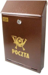 Dekoratiivne raamplaat postkastile, roostevaba teras