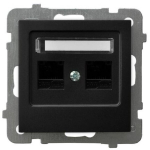 Ospel AS Dvigubas kompiuterinis lizdas GPK-2G/K/m/33, must