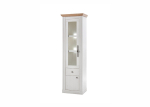 Vitriinkapp Imv Westminster, 61 cm, valge/tamm