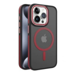 iLike iPhone 15 Pro Max KAHEKORDNE METALLRAAM MAGSAFE KATE PUNANE