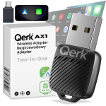 Android Auto CarPlay adapter Qerk AX1 juhtmevaba Wifi 6 Bluetooth 5.4 minimoodul