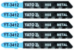 Yato Saevesaagide tera T YT-3412, 5 tk, 8 mm, 75 mm, 1.0 mm, 21 TPI, HSS, &otilde;hukesed metallilehed (1-3 mm)