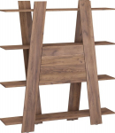 Riiul Via 140-2D, tumepruun