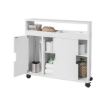 Vannitoakapp ratastel SoBuy BZR02-W, valge