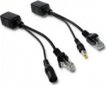 Qoltec PoE-toiteadapter | LAN | RJ-45 | 5,5 &times; 2,1 mm