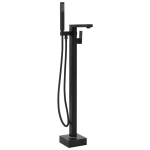vidaXL iseseisev vannikraan, must, roostevaba teras, 90 cm