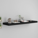 vidaXL seinariiul, must, 90 x 23,5 x 3,8 cm MDF