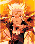 Maalimiskomplekt numbrite j&auml;rgi, Uzumaki Naruto 40x50