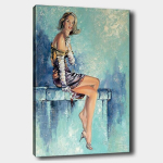 Pilt l&otilde;uendil Naine ootamas