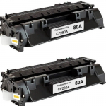 Laserprinteri kassett Analoog tooner HP 80A (CF280A) 2-Pack