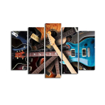 Viieosaline reproduktsioon Kitarr