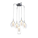 Rippvalgusti Azzardo Amber Milano 5 Clear AZ3076