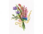 Ristpistes tikkimiskomplekt "V&auml;ike metsalillekimp", 12 x 9, RTO