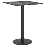 vidaXL lauaplaat, must 30x30 cm, 6 mm, karastatud klaas marmordisain