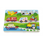 Puidust pusle autode ja helidega "Viga Toys"
