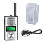 K&auml;siraadiosaatja Albrecht Tectalk Deluxe PMR446, USB-C laadija