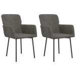 S&ouml;&ouml;gitoolid vidaXL, 2 tk, tumehall, samet