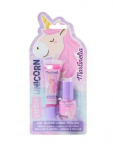Laste k&uuml;&uuml;nelaki ja huulel&auml;ike komplekt Martinelia Little Unicorn