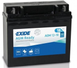 Motoaku Exide 12V 18Ah AGM12-18 181x77x167-+