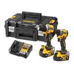 Dewalt 18V XR 2- t&ouml;&ouml;riista harjadeta komplekt DCK2051P2T-QW, 2 x 5Ah akud, 4A Laadija