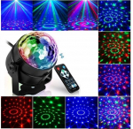 LED RGB Disco Ball, Seitse v&auml;rvikombinatsiooni, Flesh funktsioon