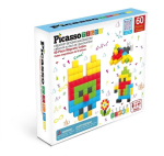 Magnetkonstruktor PicassoTiles Magnetic Cubes PMC60, 60 tk.