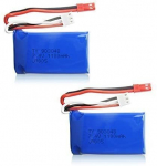 2 tk Lipo laetavad akud (7.4V 1100mAh) auto drone Wltoys A949 A959 A969 A979 V912 V913 V262 L959 T23 T55 F45 jaoks A949 A949 A959 A959 A979 V912 V913 V262 L959 T23 T55 F45