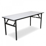 Ristk&uuml;likukujuline puidust laud Tonro, PVC-kattega, 183x92