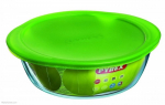 Kuumakindel vorm kaanega Pyrex Cook & Store green, 20 cm