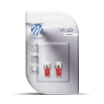 Blister 2x LED L015R - W5W HP 1W punane LED pirnid M-TECH