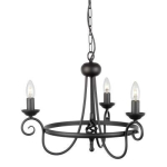 Rippvalgusti Elstead Lighting Harlech HR3A-BLACK
