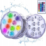 Veekindel RGB LED lamp puldiga
