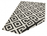 Northrugs kahepoolne vaip Twin Malta Black Cream, 160x230 cm