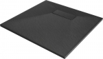 Ruudukujuline du&scaron;ialus Mexen Hugo SMC sifooniga, Black, 70x70/80x80/90x90 cm