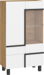 Vitriin Meblocross Lars 12 1D1S,valge/pruun