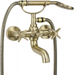 Vannisegisti ja du&scaron;ikomplekt Deante Temisto BQT M11D, brass