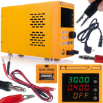 Laboratoorne toiteallikas Rosfix AmpForce RAFEP-6405 &ndash; T&auml;pne reguleerimine, USB Quick Charge, 64V 5A