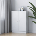 vidaXL raamaturiiul valge 82,5 x 30,5 x 115 cm puitlaastplaat